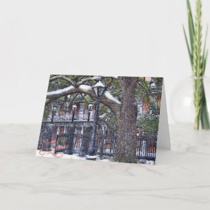 Cartes Pour Fêtes Annuelles Jackson Carré Snow Christmas