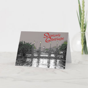 Cartes Pour Fêtes Annuelles Jackson Joyeuses Fêtes Carrés trois