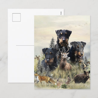 Cartes Pour Fêtes Annuelles Jagdterriers c. Renbrad Kennel