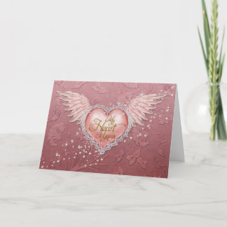 Cartes Pour Fêtes Annuelles Jaguarwoman's "Pink Valentine Heart"