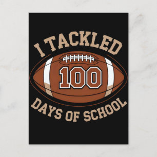 Cartes Pour Fêtes Annuelles J'ai abordé 100 jours de football scolaire