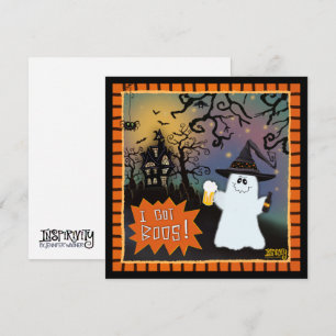 Cartes Pour Fêtes Annuelles J'Ai Boos Jote Ghost Inspirivity Halloween