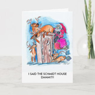 CARTES POUR FÊTES ANNUELLES J'AI DIT LA MAISON SCHMIDT