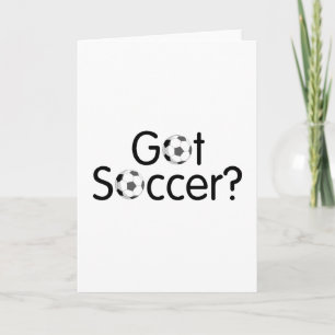 Cartes Pour Fêtes Annuelles J'ai du soccer