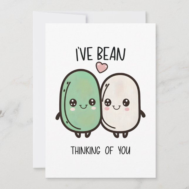 Cartes Pour Fêtes Annuelles J'ai pensé à toi pour la Saint-Valentin - jeu de m (Devant)