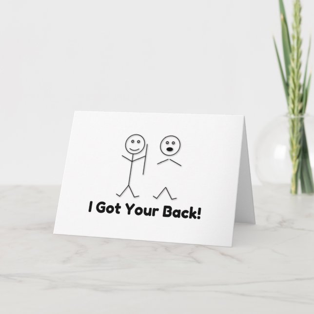 Cartes Pour Fêtes Annuelles J'Ai Ton Retour (Devant)