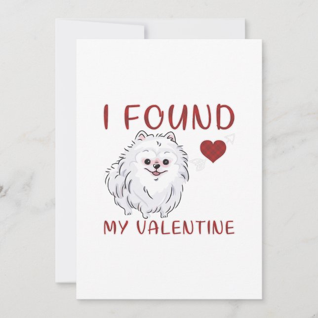 Cartes Pour Fêtes Annuelles J'ai trouvé mon cadeau d'amour de Pomeranian pour  (Devant)