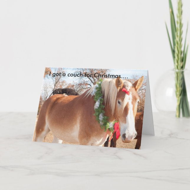 Cartes Pour Fêtes Annuelles J'ai un canapé pour Noël... (Devant)