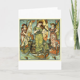 Cartes Pour Fêtes Annuelles J'Ai Vu Trois Navires