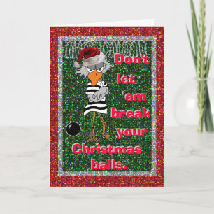 Cartes Pour Fêtes Annuelles Jailbird : Noël en prison