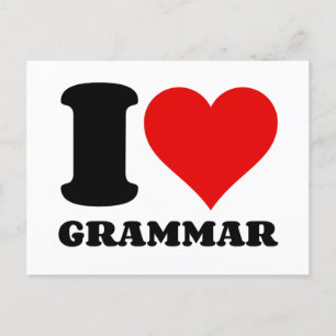 CARTES POUR FÊTES ANNUELLES J'AIME GRAMMAR