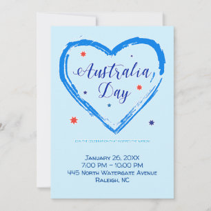 Cartes Pour Fêtes Annuelles "J'AIME L'AUSTRALIE" Jour de l'Australie 26 janvie