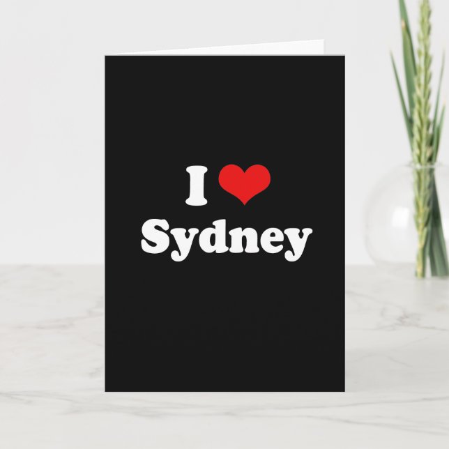 CARTES POUR FÊTES ANNUELLES J'AIME SYDNEY (Devant)
