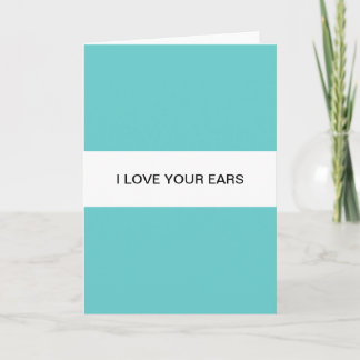 Cartes Pour Fêtes Annuelles J'aime vos oreilles