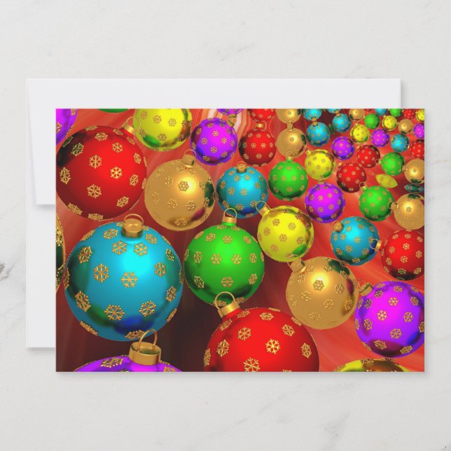 Cartes Pour Fêtes Annuelles Jamboree d'ornement de Noël (Devant)