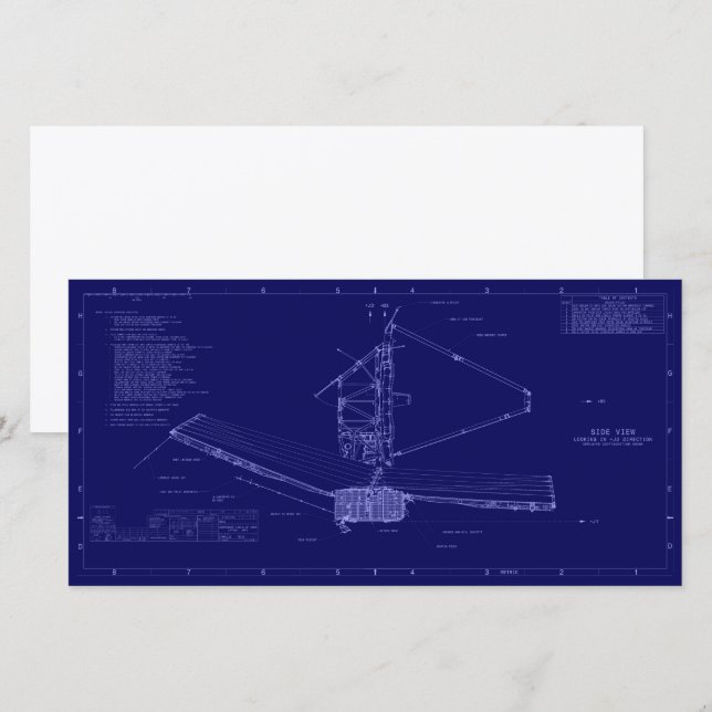 Cartes Pour Fêtes Annuelles James Webb dévoiler le plan directeur de l'univers (Devant / Derrière)