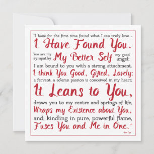 Cartes Pour Fêtes Annuelles Jane Eyre Red and White Better Self Citation