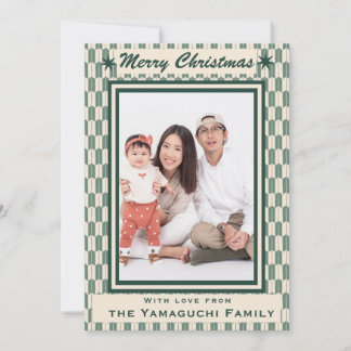 Cartes Pour Fêtes Annuelles Japanese Geometric Yagasuri Pattern Photo Holiday
