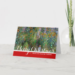 Cartes Pour Fêtes Annuelles Jardin de Monet Vetheuil Impressionim Peinture de