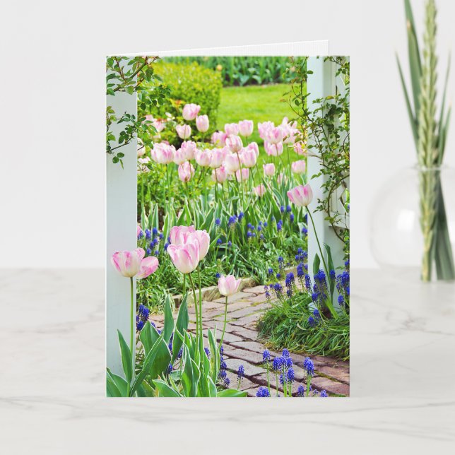 Cartes Pour Fêtes Annuelles Jardin de printemps de la fête des mères (Devant)