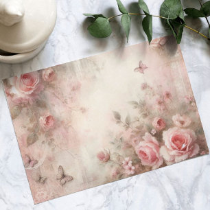 Cartes Pour Fêtes Annuelles Jardin de roses blanches, Découpage