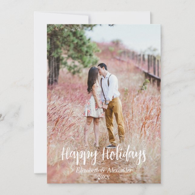 Cartes Pour Fêtes Annuelles Jardin Pays Joyeuses Vacances (Devant)