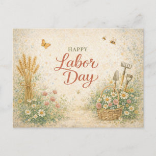 Cartes Pour Fêtes Annuelles Jardinier Outils Floraux Bonne Fête du Travail