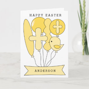 Cartes Pour Fêtes Annuelles Jaune religieuse Joyeux Pâques