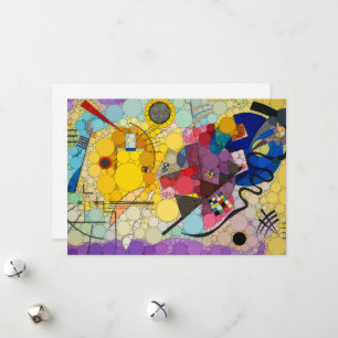 Cartes Pour Fêtes Annuelles Jaune, Rouge, Bleu, Points Infinity - Après Kandin