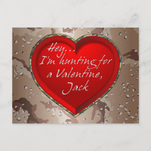 Cartes Pour Fêtes Annuelles Je chasse pour une Saint Valentin, Jack