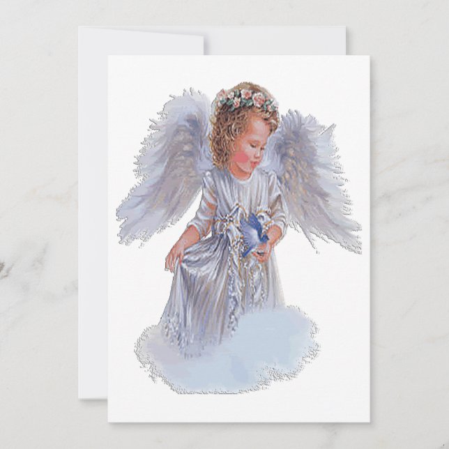 Cartes Pour Fêtes Annuelles Je crois aux anges (Devant)