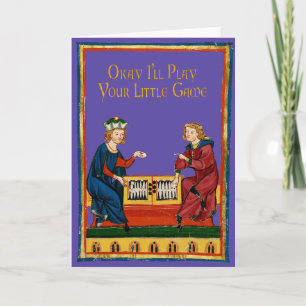 Cartes Pour Fêtes Annuelles Je jouerai à ton jeu