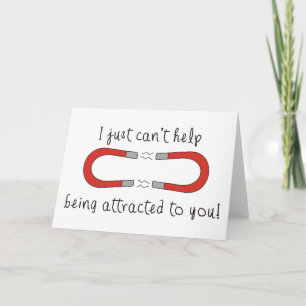 Cartes Pour Fêtes Annuelles Je juste ne peux pas aider à être attirée à vous
