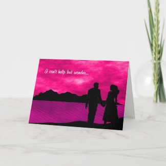 Cartes Pour Fêtes Annuelles Je me demande valentine