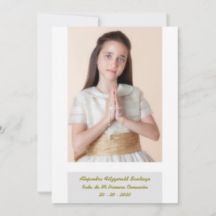 Cartes Pour Fêtes Annuelles Je me souviens de ma première communion Abstraite