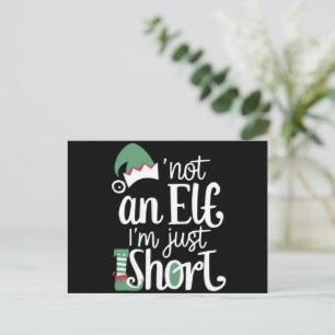 Cartes Pour Fêtes Annuelles Je ne suis pas un elfe Je ne suis qu'un court Noël