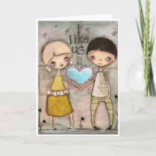 Cartes Pour Fêtes Annuelles Je Nous Aime - Valentine Card