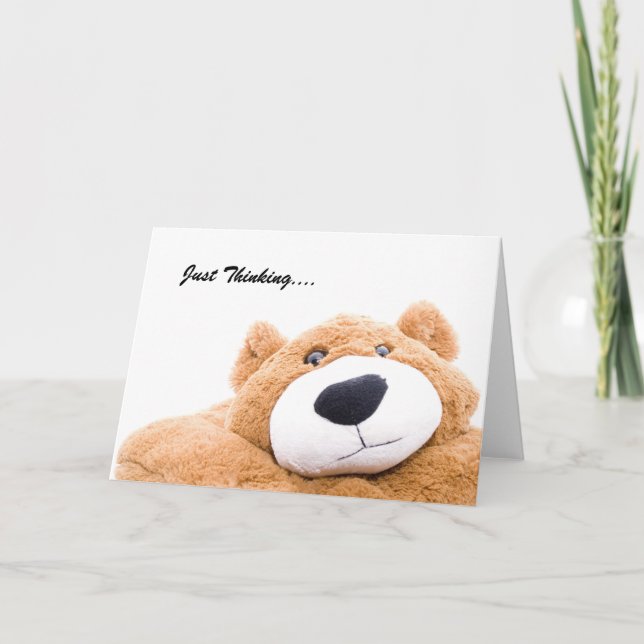 Cartes Pour Fêtes Annuelles Je pense juste à combien je t'aime (Devant)