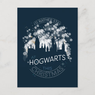 Cartes Pour Fêtes Annuelles Je préférerais rester aux lumières magiques HOGWAR