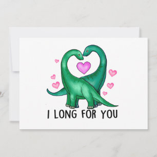 Cartes Pour Fêtes Annuelles Je rêve de toi drôle de dinosaure de la Saint-Vale