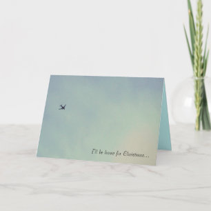 Cartes Pour Fêtes Annuelles Je serai à la maison pour Noël...