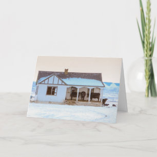 Cartes Pour Fêtes Annuelles Je serai à la maison pour Noël