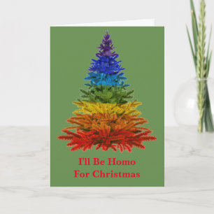 Cartes Pour Fêtes Annuelles Je serai Homo Gay Noël