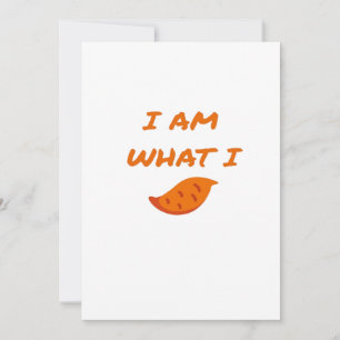 Cartes Pour Fêtes Annuelles Je suis ce que je Yam Classic