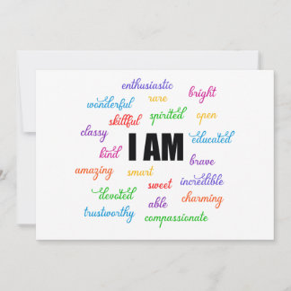 Cartes Pour Fêtes Annuelles Je Suis Inspiré, Positif, Religieux, Chrétien