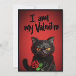 Cartes Pour Fêtes Annuelles Je Suis Mon Chat Noir Valentine
