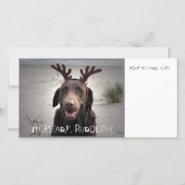 Cartes Pour Fêtes Annuelles Je suis prêt (Devant)