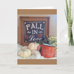 CARTES POUR FÊTES ANNUELLES **JE SUIS TOMBÉ AMOUREUX DE VOUS** AIMER MERCI