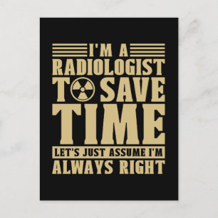 Cartes Pour Fêtes Annuelles Je suis un radiologue Radiologie Radiologie X-Ray