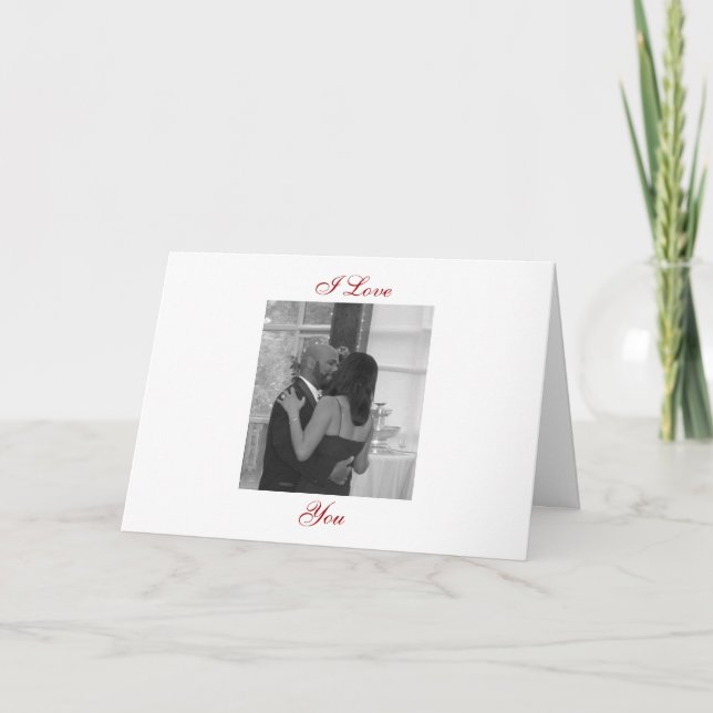 Cartes Pour Fêtes Annuelles Je t'aime (Devant)